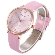 Flower dial Watches Quartz Women Watch Denim Simple Leather Strap Casual Analog Ladies WristWatch Relogio Feminino brand julius women watches ultra thin leather strap watch band analog display quartz wristwatch luxury watches relogio feminino