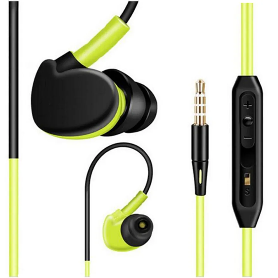 New Waterproof Sport Earphone Running Ear-hook 3.5mm Stereo Bass Noise Cancelling Headset with Mic for iPhone 6 7 Xiaomi Samsung (2)