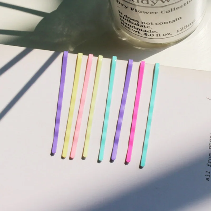

1 Pair 2018 Lovely Cute Rainbow Color Wave Bangs Hairclip Hairpins Grips for Women Girls Accessories Barrette Jewelry
