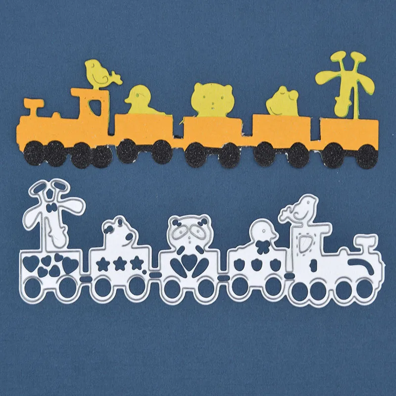 

Animal Bear Train Toy Metal Cutting Dies for Scrapbooking Decorative Embossing DIY Paper Card Die Cutter DC-050