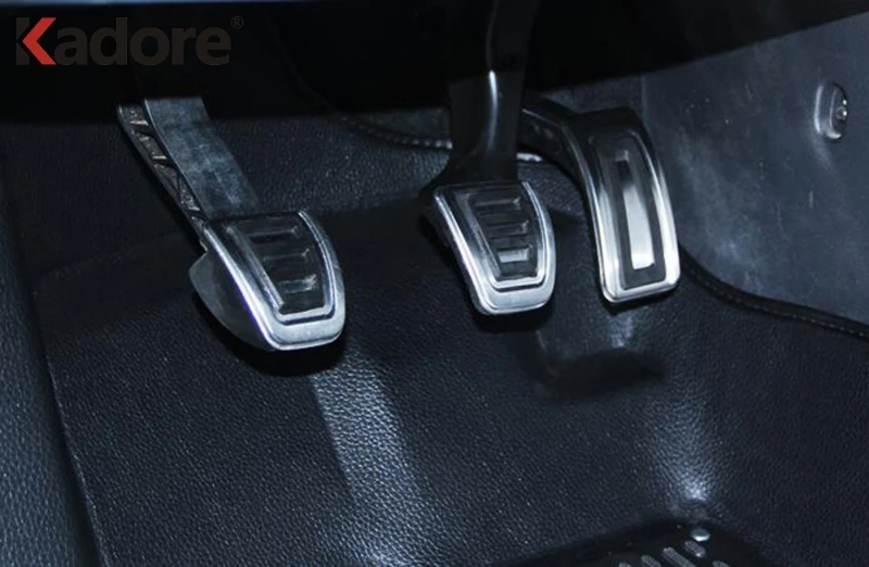 Для Volkswagen Tiguan 2017 2018 2019 нержавеющая сталь топливный тормоз ножная педаль накладка
