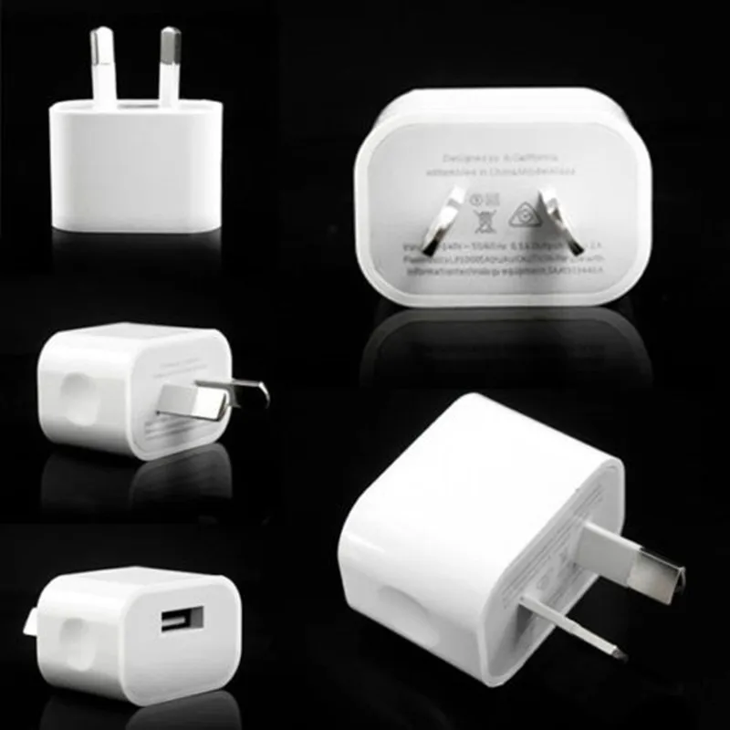 USB Power Adapter 5V 2A EU US AU Plug Wall Charger For iPhone 5s 6 6s Smart Phone