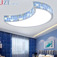 M Mediterranean LED Bedroom Ceiling Lamp 36W Led Strips Warm Romantic Girl Princess Children Room Moon Lighting Originality