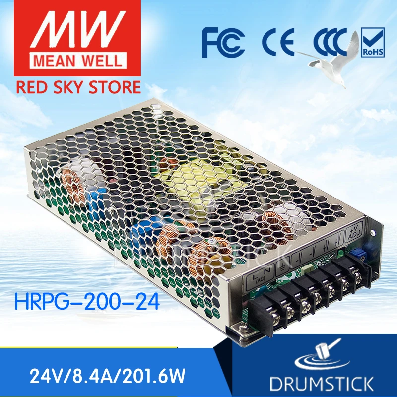 

MEAN WELL HRPG-200-24 24V 8.4A meanwell HRPG-200 24V 201.6W Single Output with PFC Function Power Supply