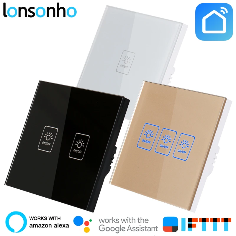 

Lonsonho Wifi Switch Smart Switch 220v Smart Home Remote Wireless Light Switch Module Works Alexa Google Home Tuya Smart Life
