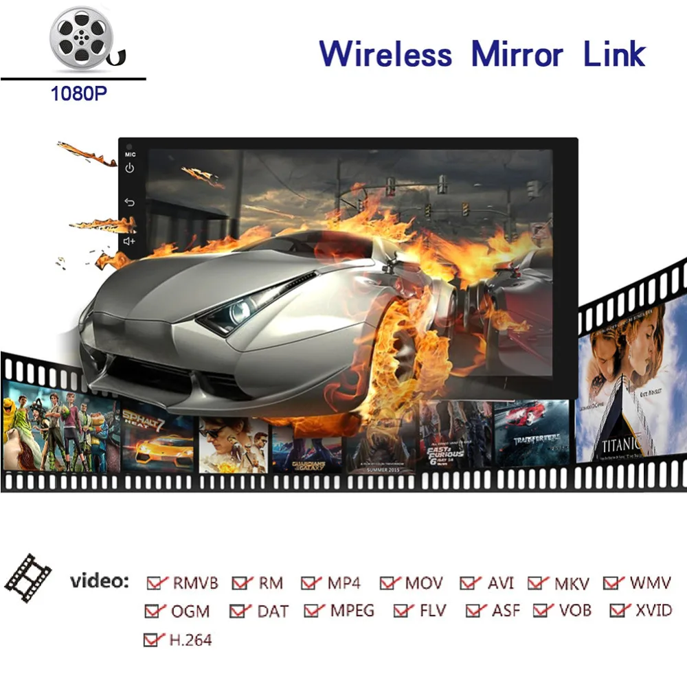 

Android 6.0 Car Radio Stereo 7 inch Capacitive Touch Screen 1024x600 GPS Navigation Bluetooth USB SD Player 2G DDR3+16G Memory