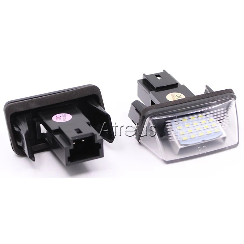 Atreus Автомобильный светодиодный номерной знак 12 В для Peugeot 307 206 207 306 308 Citroen C4 C5 C3 XSARA