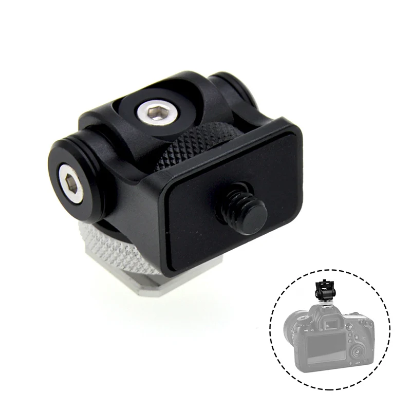 

Hot Shoe Mount Monitor Flash Microphone Holder Camera Accessories Durable Bracket XXM8