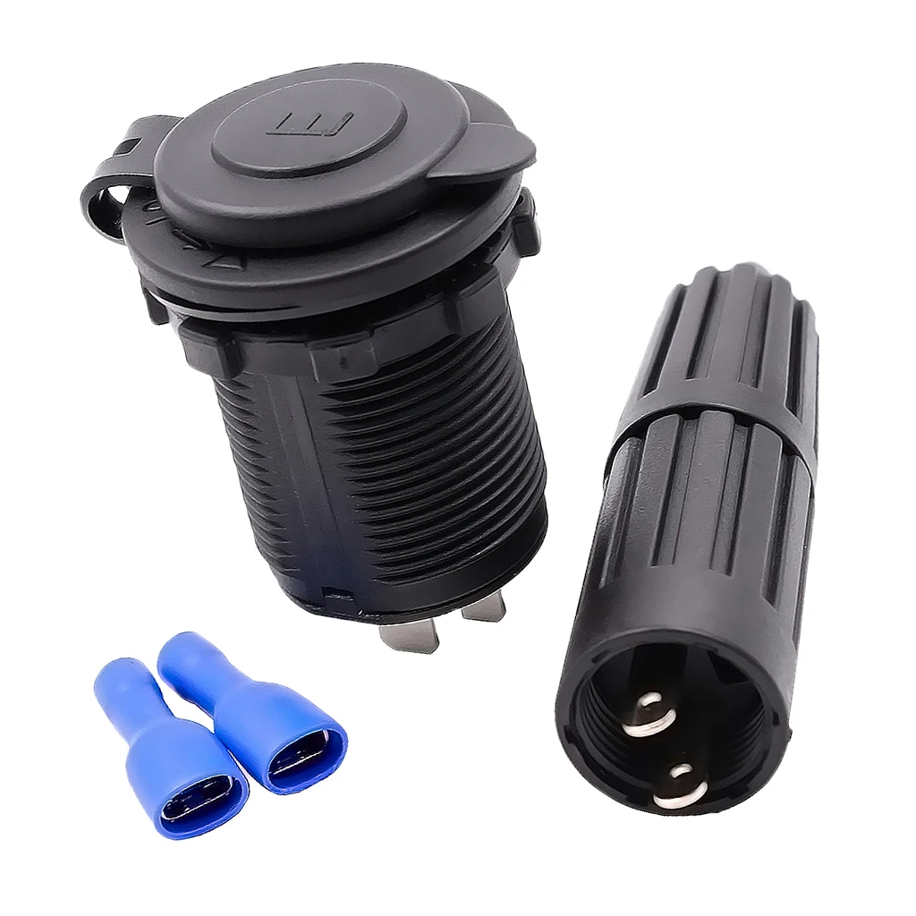 12V 24V Fridge Socket Surface Panel Mount 12V 24 VOLT Accessory Power