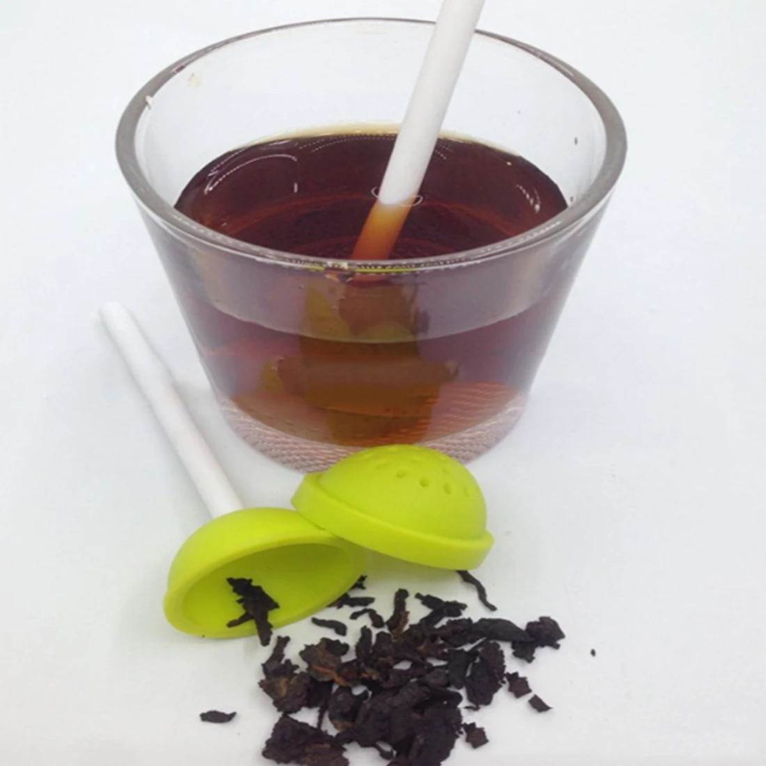 Kualitas Tinggi Silikon Teh Infuser Permen Lollipop Manis Longgar