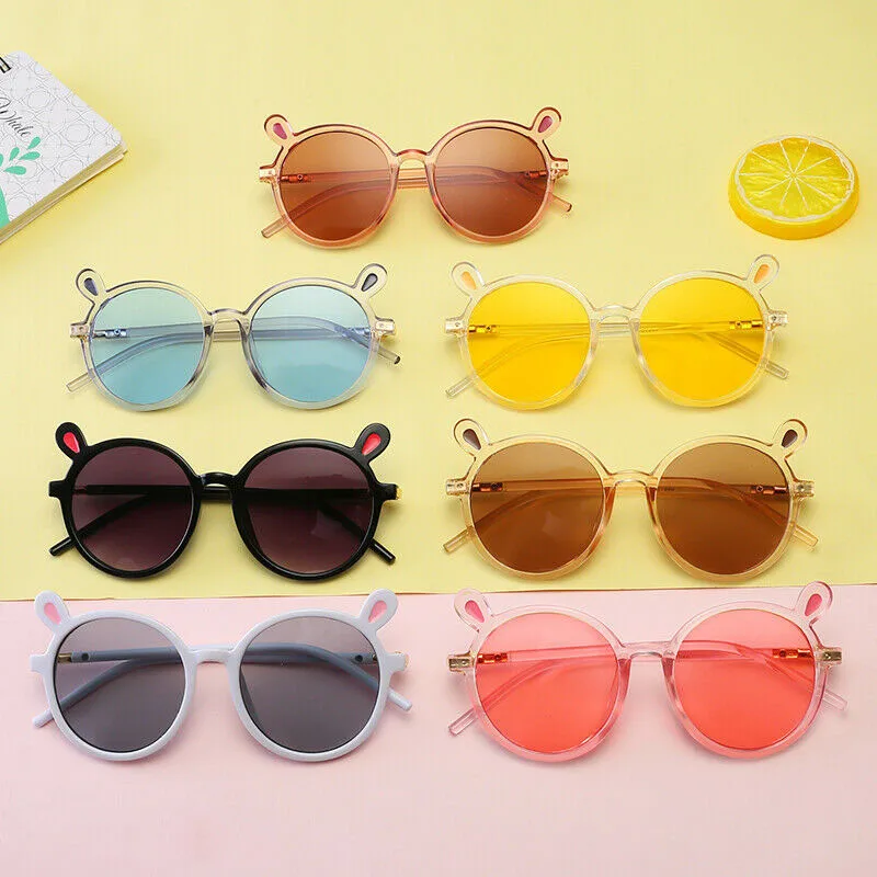 

Kids Sunglasses Summer Fashion Toddler Boys Girls Shades Classic Vintage Holiday UV400 Protection Cartoon Glasses Accessories