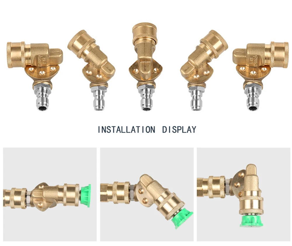 Автомойка, 7 углов, латунный адаптер G1/4, быстрое соединение, Металлическая насадка, Омыватель высокого давления, аксессуар для чистки, глухая угловая крыша автомобиля