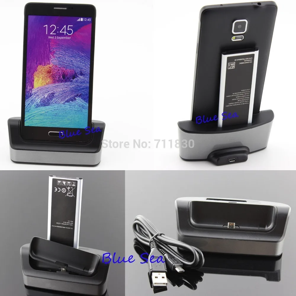 Note 4 EB BN910BBK Battery 3220mAh+Dual Sync Data Charger Dock For