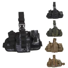 Durable Adjustable multifunction Nylon Outdoor Hunting Waterproof Military Tactical Puttee Thigh Leg Pistol Holster Pouch