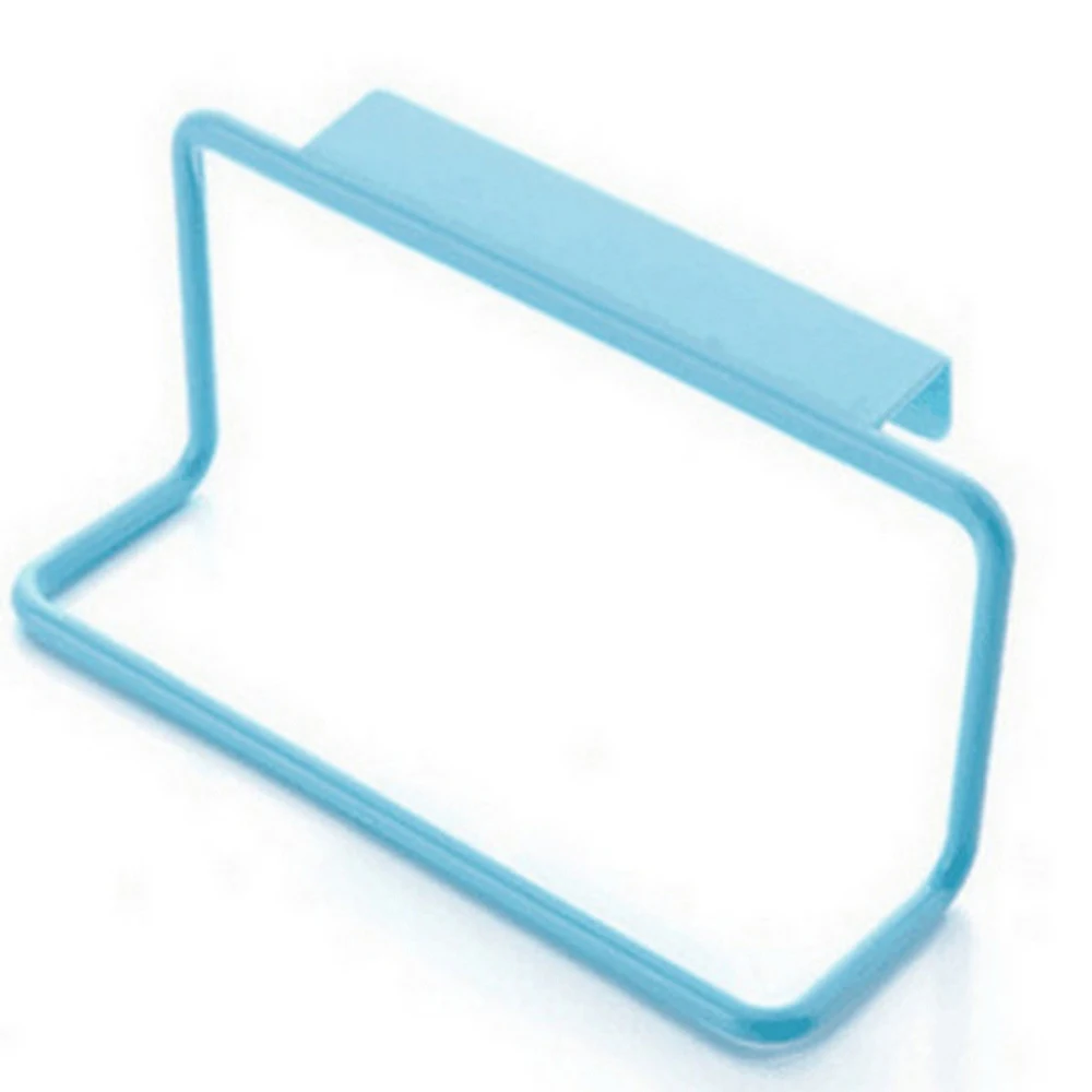 Kitchen Towel Hanging Rack Holder Waterproof PVC Free Nail Over Door Back Rack Bathroom Kitchen Cabinet Cupboard Hanger