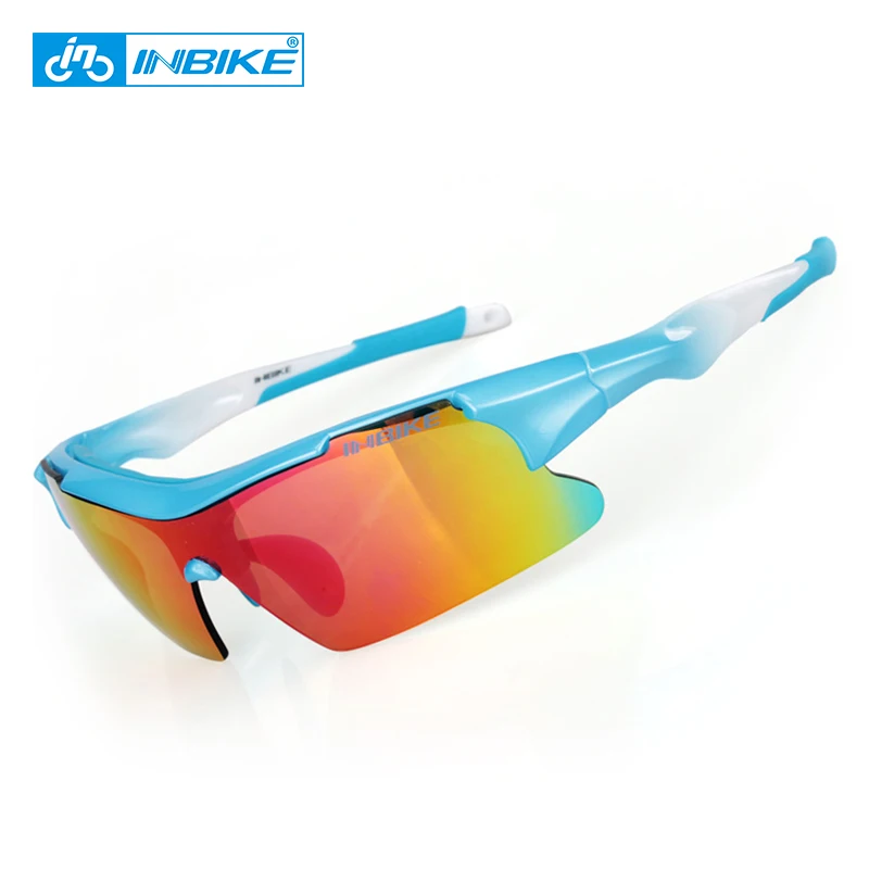 INBIKE, очки для велоспорта, для мужчин и женщин, для спорта на открытом воздухе, поляризованные солнцезащитные очки для велосипеда, для езды на велосипеде, защитные очки, 5 линз
