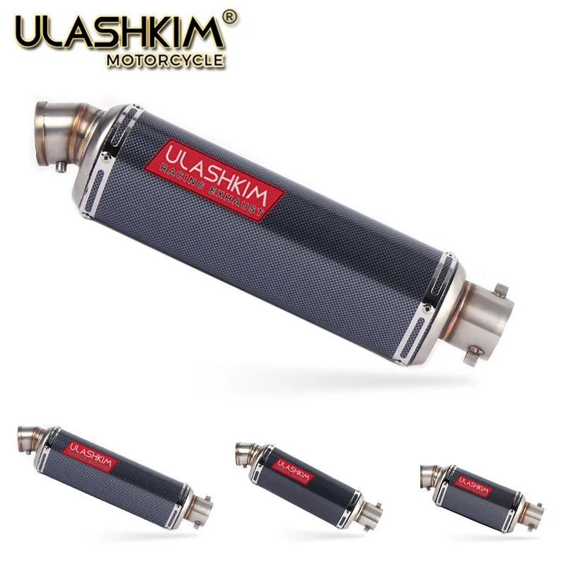Motocicleta Universal de fibra de carbono de Escape silenciador de Escape de CBR600F NC700S/X NC750S/X CB750F CB600F CB750Four CBR600RR CB400