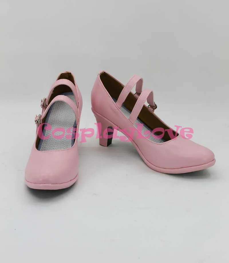 

K RETURN OF KINGS NEKO Cosplay Shoes Boots Hand Made Pink Color Custom-made For Halloween Christmas Festival CosplayLove