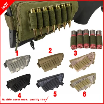 

buttstock cheek rest ammo pouch support cartridge shotgun rifle ammo pouch laptop shell stock combat hunting gear