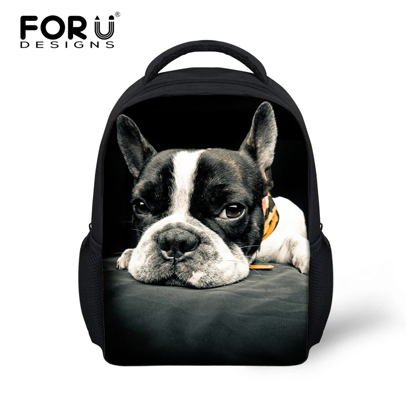 

3D Animal Kid School Bags for Boys Baby Cute French Bulldog Girls Schoolbag Children Bookbag Mini Mochila Kindergarten Backpack