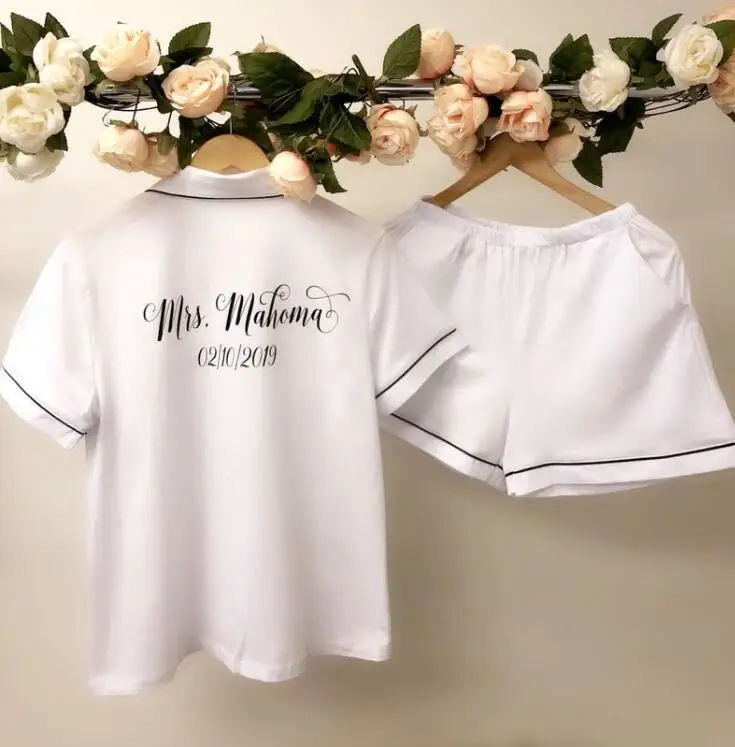 silk bridesmaid pjs