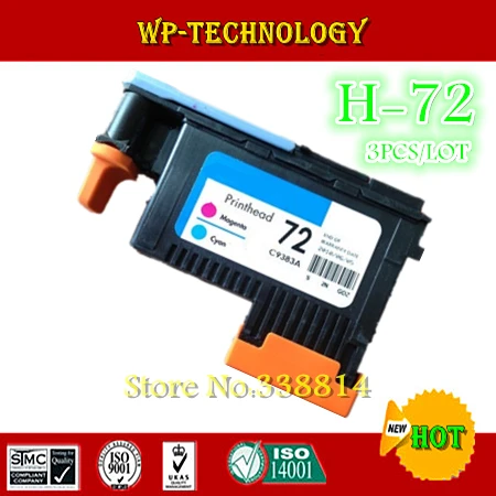 

3 pcs/lot , Remanufactured print heads suit for HP72 , suit for HP T610 T620 T770 T790 T1100 T1120 T1200 T1300 series printer