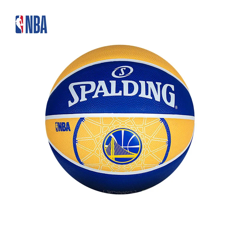 Original NBA Spalding The Logo Of Golden State Warriors Rubber Ball