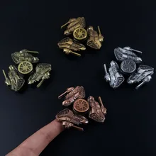 2017 tri spinner Classical 99 Tank Steel bearing Zinc Alloy Fidget Spinner Hand Finger Toy Metal