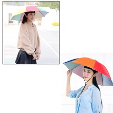 Открытый альпинистский складной зонт-шляпа, головной убор, стильный модный зонт для рыбалки, пешего туризма, пляжа, кемпинга, шляпы