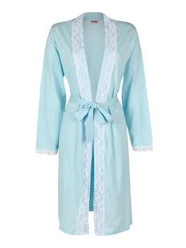 

Robe with lace-sky blue aquamarine