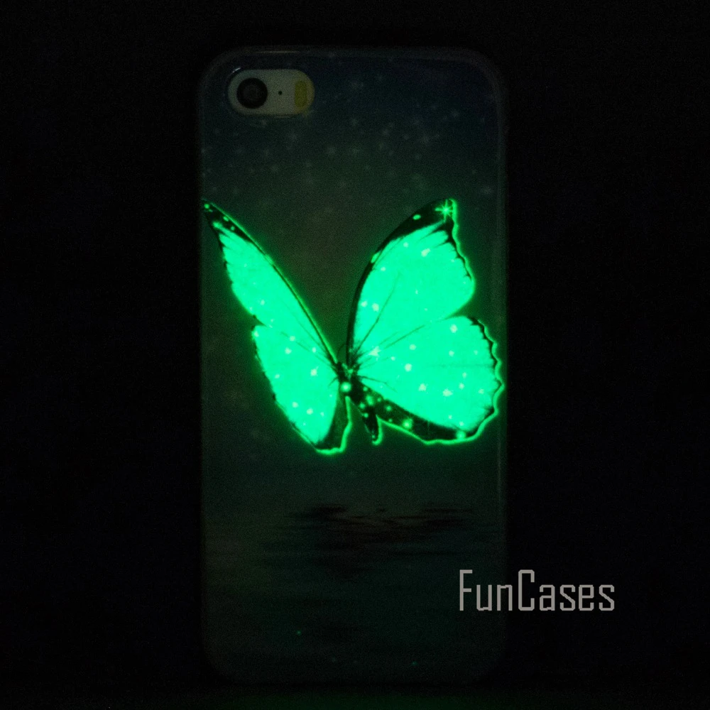 Luminous Kasus Untuk iPhone 5 s SE coque Kasus Silikon Penutup untuk iPhone 5 s 5 Kasus Penutup phibe celulars aiphon handphone ipgone