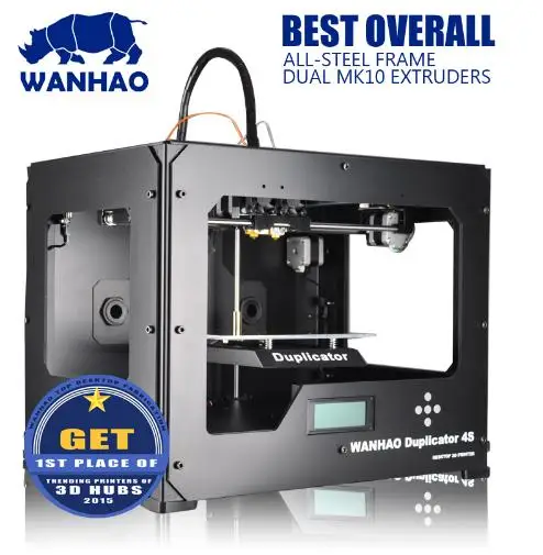 Wanhao Duplicarot 4S(Wanhao D4S) 3d принтер с двойным экструдером | Возможна поставка со склада в России(спрашивайте продавца). Возможно безналичный расчет для организаций