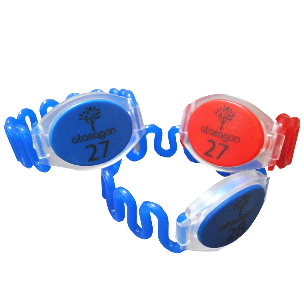 

Plastic RFID wristband 125 Khz EM4100 free laser logo 100 PCS