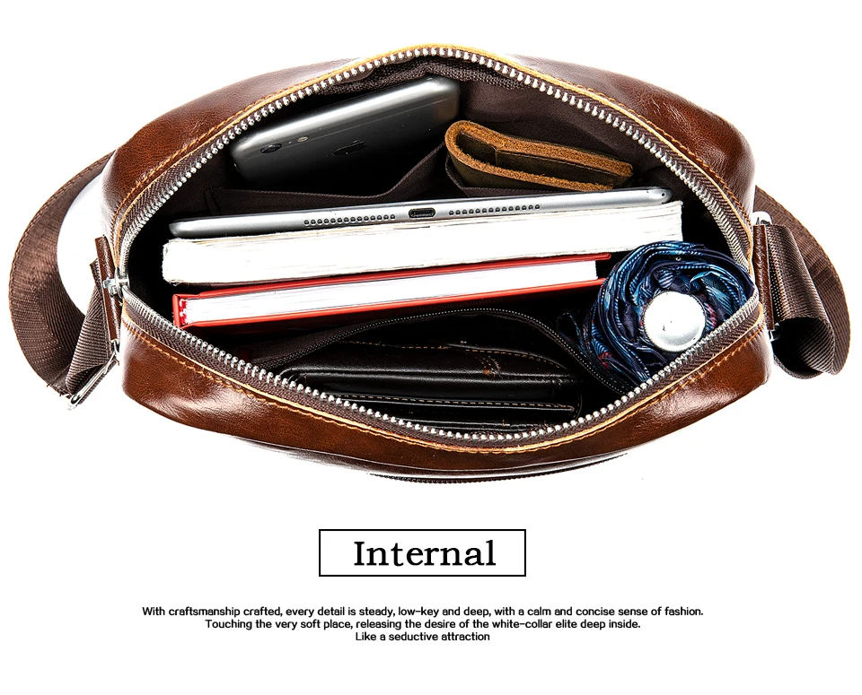 Men 's Shoulder Bags Genuine leather Male Flap Crossbody Bag for Men Vintage Pockets Ipad Phone Messenger Handbags 16