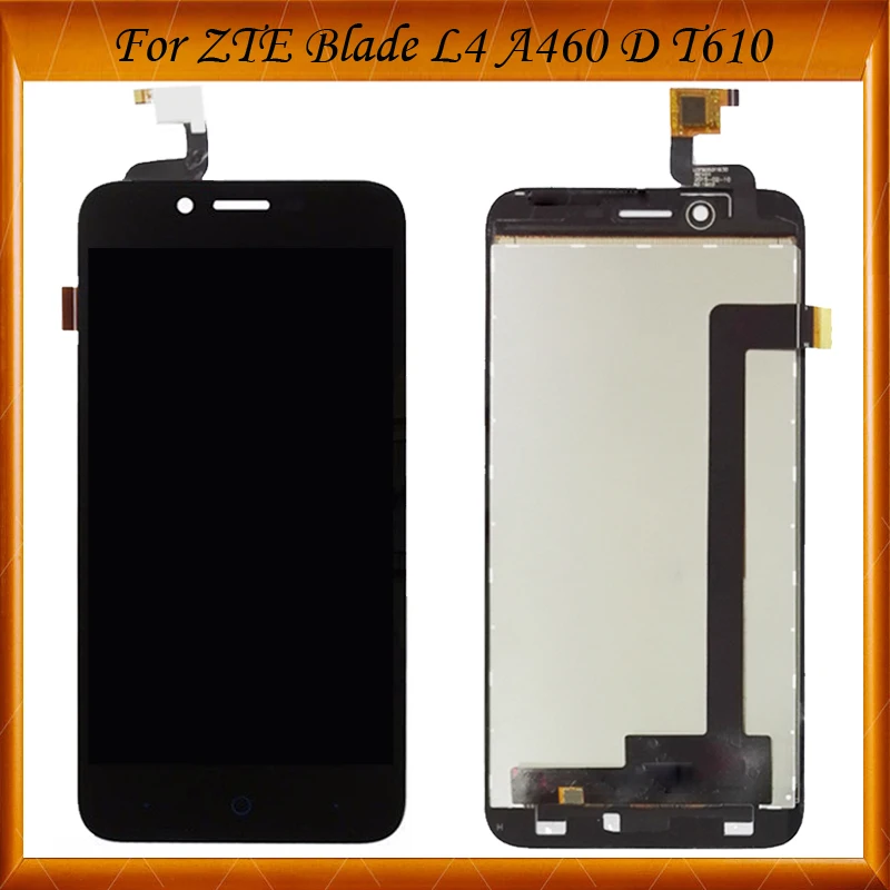 

High Quality Black/White 5.0 inch For ZTE Blade L4 A460 Blade D / T610 LCD Display + Touch Screen Digitizer Assembly IN Stock