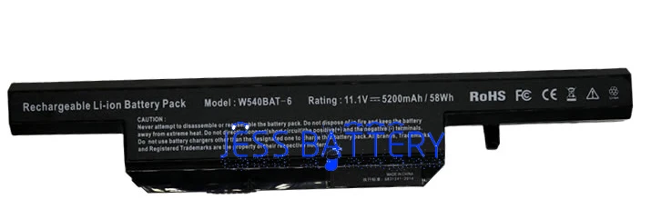 

5200mAh new laptop battery for Clevo W155U W540EU W54EU W550 W550EU W55EU W540 W540BAT-6 LICR19/66-2 6-87-W540S-4W41