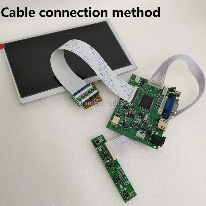Комплект 7 дюймовых дисплейных панелей HDMI VGA AV1 av2TN экран 1024X600|Мониторы| |