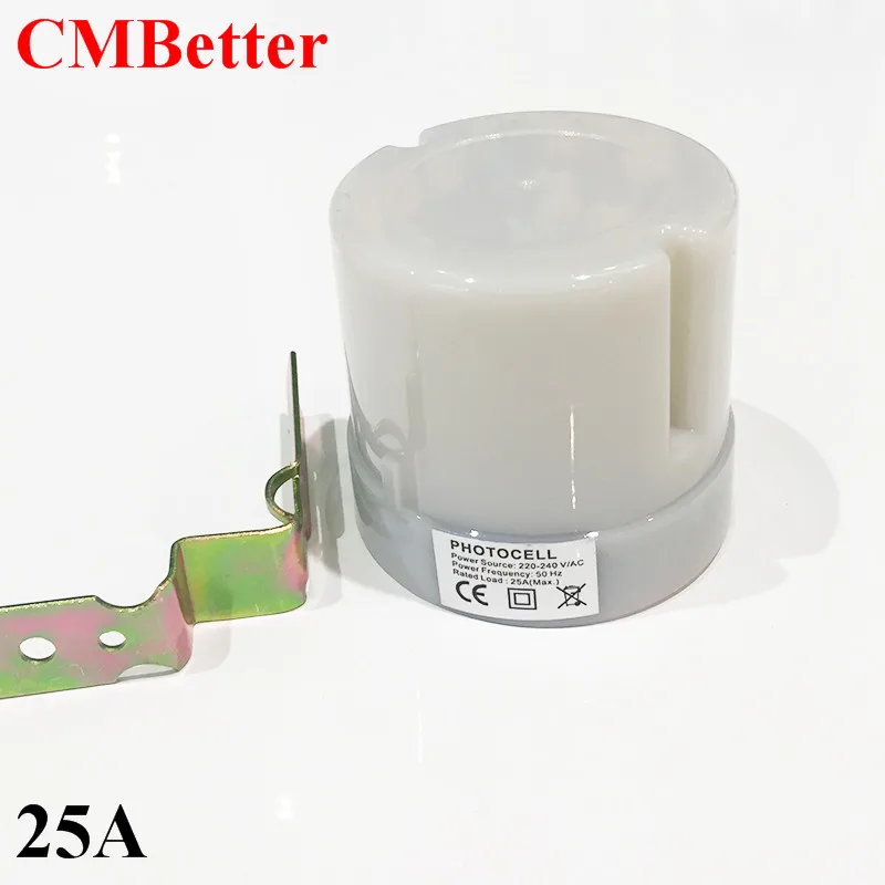CMBetter Automatic Auto On Off Photocell street Light Switch AC 220V 50-60Hz 25A Photo Control Photoswitch Sensor Switch (1)