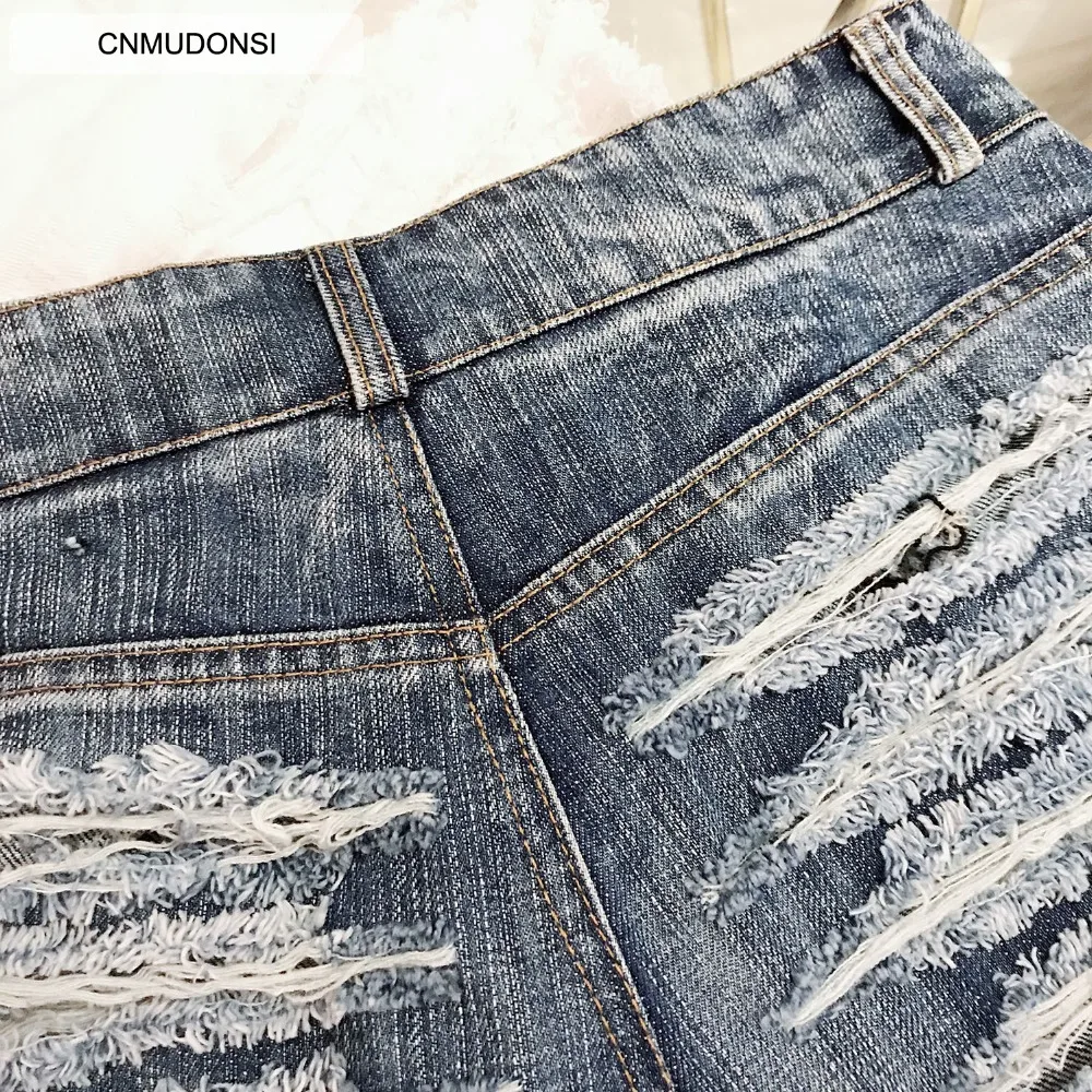 CNMUDONSI новые женские шорты джинсовые летние женские шорты размера плюс с высокой талией Необычные повседневные джинсы джинсовые шорты с дырками