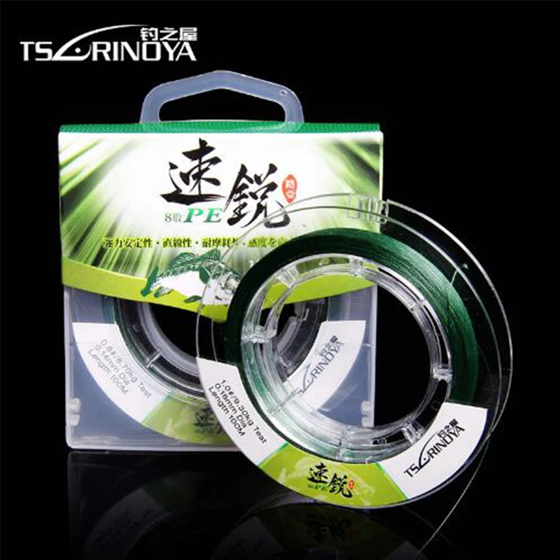 

Tsurinoya 8 Strands 100M Super Strong 100% PE Braid Fishing Line Braided Wire Floating Line Super Strong Smooth line