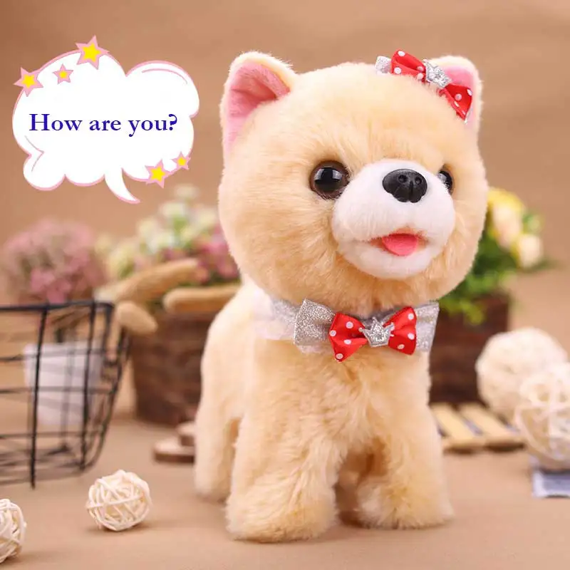 

Robot Dog Sound Control Dog Electronic Interactive Dog Plush Toys Walk Bark Music Teddy Toys For Children Birthday Gifts