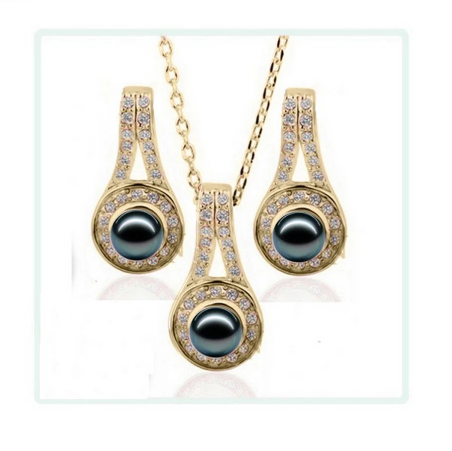 Simulated Pearl Jewelry Set For Women bridal jewelry sets crystal jewelry sets