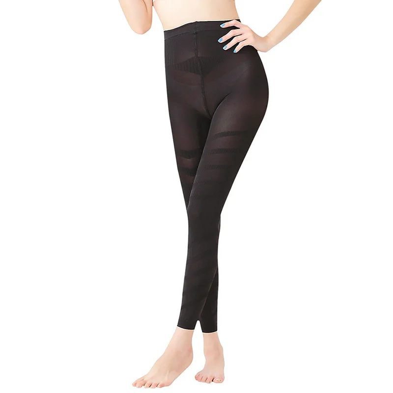

Leg Shaping Stocking Female Breathable Tight Compression Nine Pantyhose Elastic Slim Socks Stovepipe Calorie Burning T0554CMD