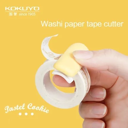 

1PC KOKUYO Masking Tape Cutter Tool Washi Tape Cutter Set Storage Organizer Cutter Office Tape Dispenser Office Supplies