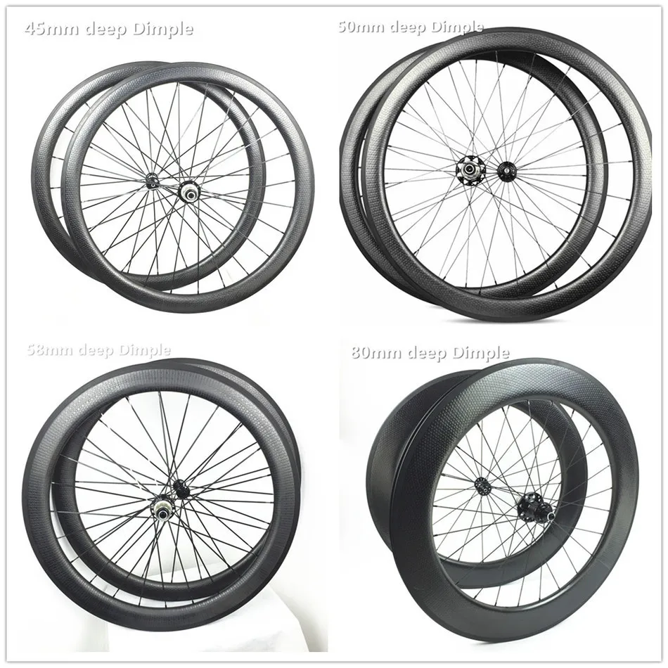 

Pillar 1420 lignht spoke bicycle dimple carbon wheelset taiwan bycicle 58mm carbon clincher trathlon 700c wheels