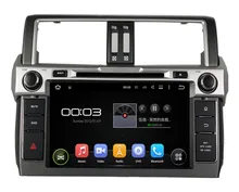 1024 600 Quad Core 2 din 9 Android 5 1 Car dvd player for Toyota PRADO