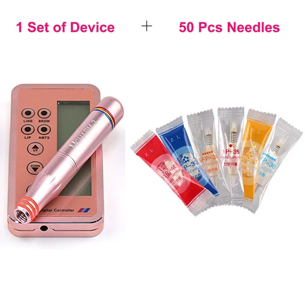 

One Set New Version Permanent Makeup Machine Tattoo Machine Kit for Eyebrow Tattoo with 50 pcs of Cartridge Needles