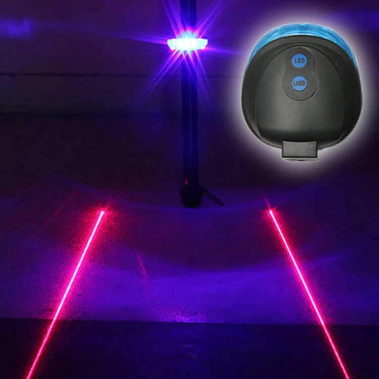 Top Bicycle LED Taillight Safety Warning Light 5 LED 2 Laser Night Mountain Bike Rear Light Waterproof Cycling Bike Light Cool 6