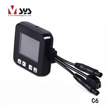 Popular cheap Chinese wholesale motorcycle parts C6 hd dual lens camera motorcycle DVR with GPS tracker