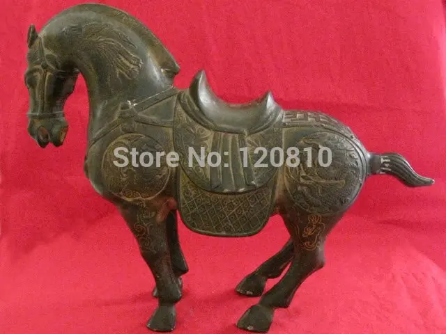 

Rare Asian Qing Dynasty(Kangxi:1661-1722)Bronze Statue Horse